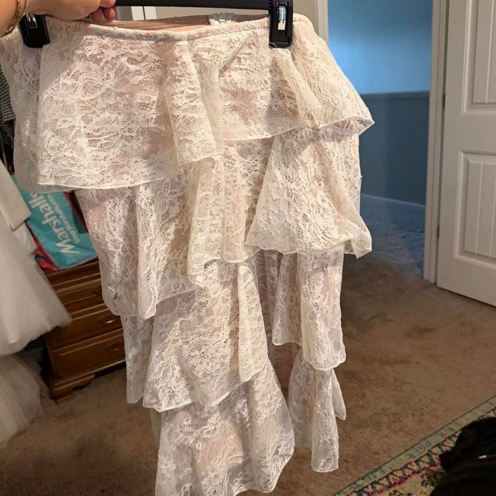 Prettylittlething Women's White and Cream Dress